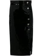Skiim Lucy Patent Leather High-waisted Pencil Skirt - Black