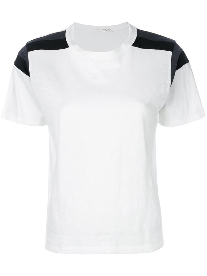Rag & Bone /jean Contrast-panel T-shirt - White