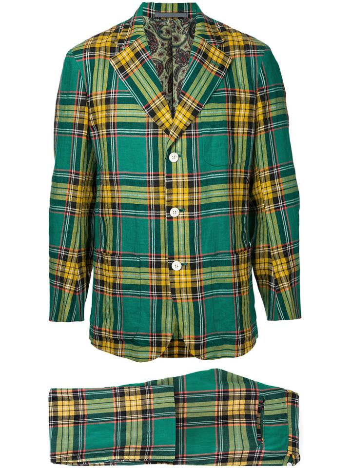 Comme Des Garçons Vintage Plaid Suit - Green