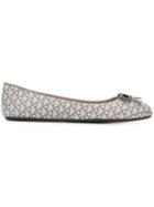 Bally Checked Print Ballerinas
