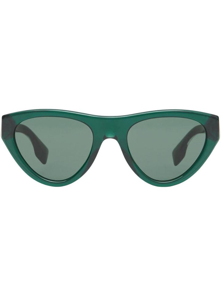 Burberry Eyewear Triangular Frame Sunglasses - Green