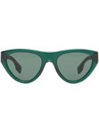 Burberry Eyewear Triangular Frame Sunglasses - Green