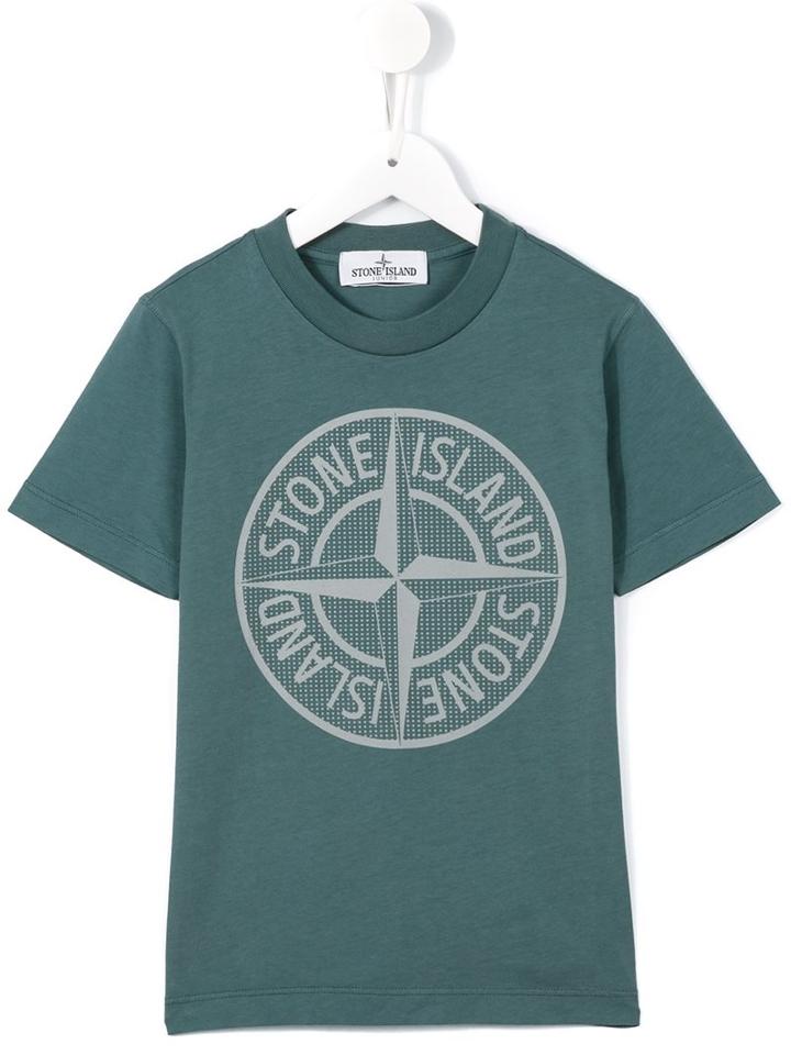 Stone Island Kids Logo T-shirt, Boy's, Size: 8 Yrs, Green