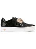 Versace Logo Plaque Slip-on Sneakers