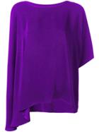 Mm6 Maison Margiela Oversized Asymmetric Tunic Top - Purple