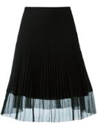 Christian Dior Vintage Ribbed A-line Skirt - Black