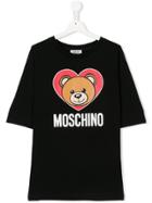 Moschino Kids Teen Bear Print T-shirt - Black