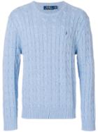 Polo Ralph Lauren Knitted Logo Sweatshirt - Blue