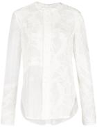 Renli Su Tonal Abstract Pattern Shirt - White