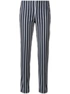 P.a.r.o.s.h. Striped Slim Trousers - Blue
