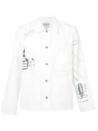 Neighborhood - Multi-print Denim Jacket - Men - Cotton - Xl, White, Cotton