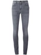 Saint Laurent Skinny Fit Jeans, Women's, Size: 26, Grey, Cotton/spandex/elastane