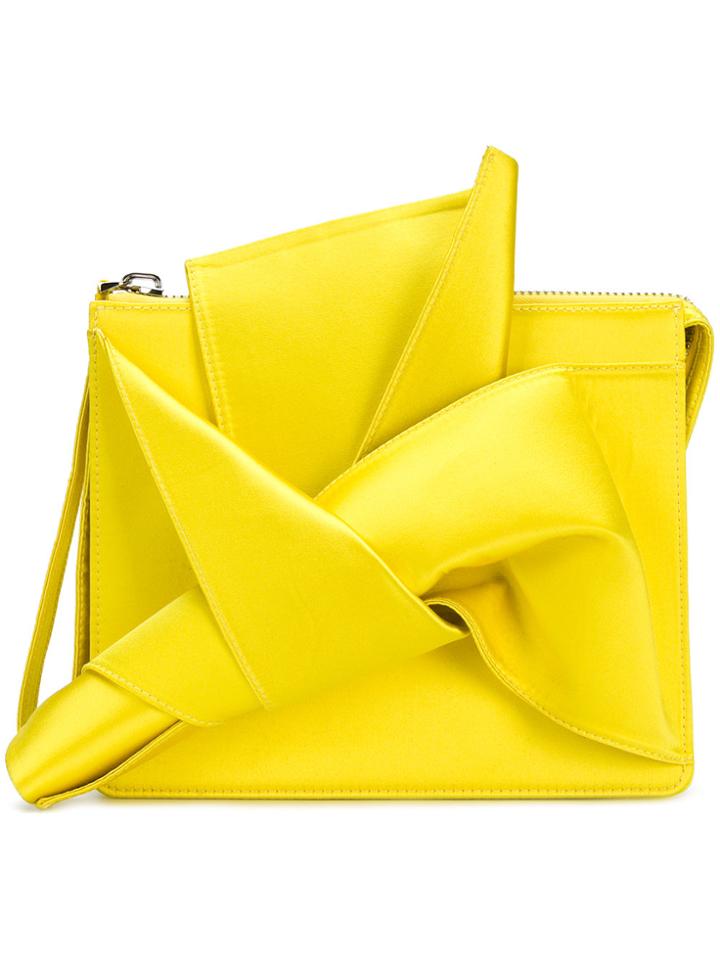 No21 Iconic Bow Clutch - Yellow & Orange