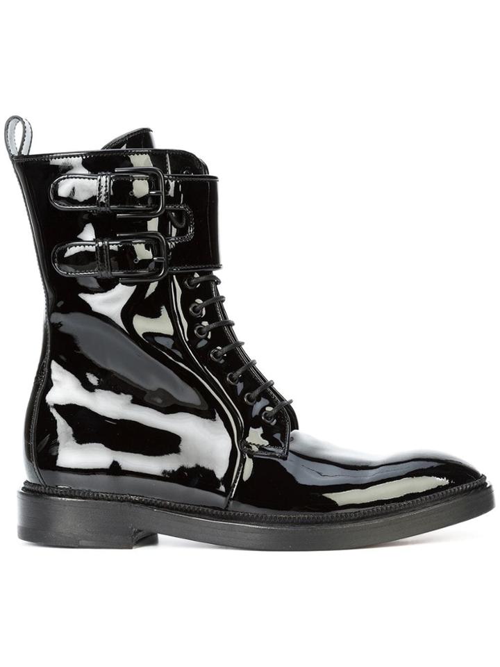 Paul Andrew Strapped Ankle Boots - Black
