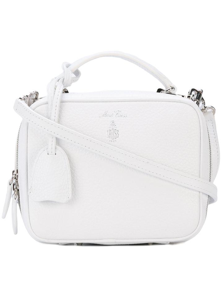 Mark Cross - 'laura' Shoulder Bag - Women - Calf Leather - One Size, White, Calf Leather