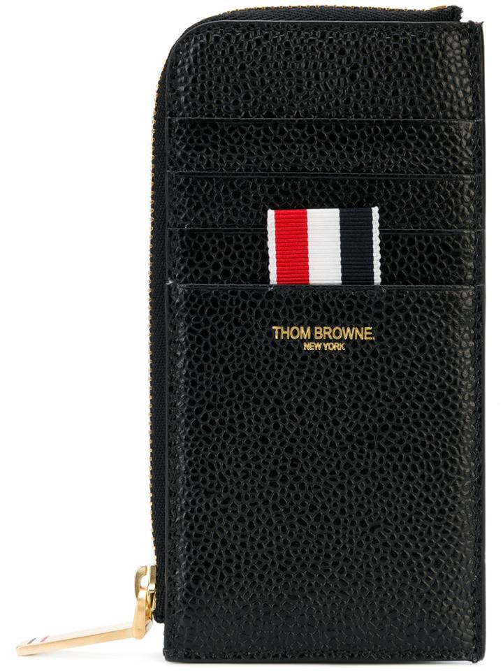 Thom Browne Half Zip Around Wallet - Black
