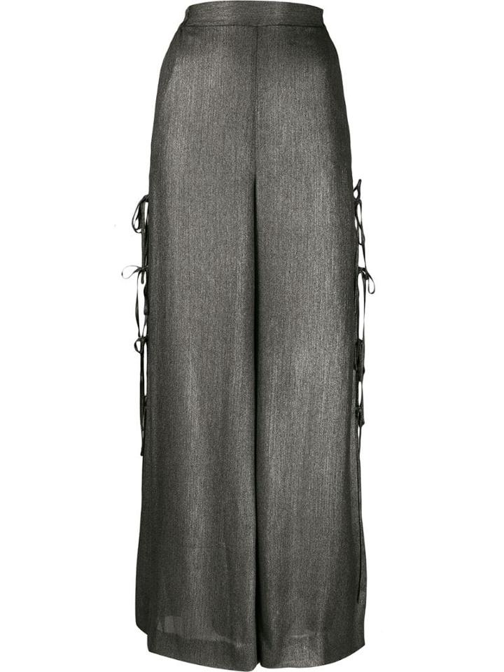 Jonathan Simkhai Side Tie Pants - Silver