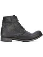A Diciannoveventitre Lace-up Workboots - Black
