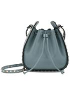 Valentino Valentino Garavani Rockstud Bucket Shoulder Bag - Blue