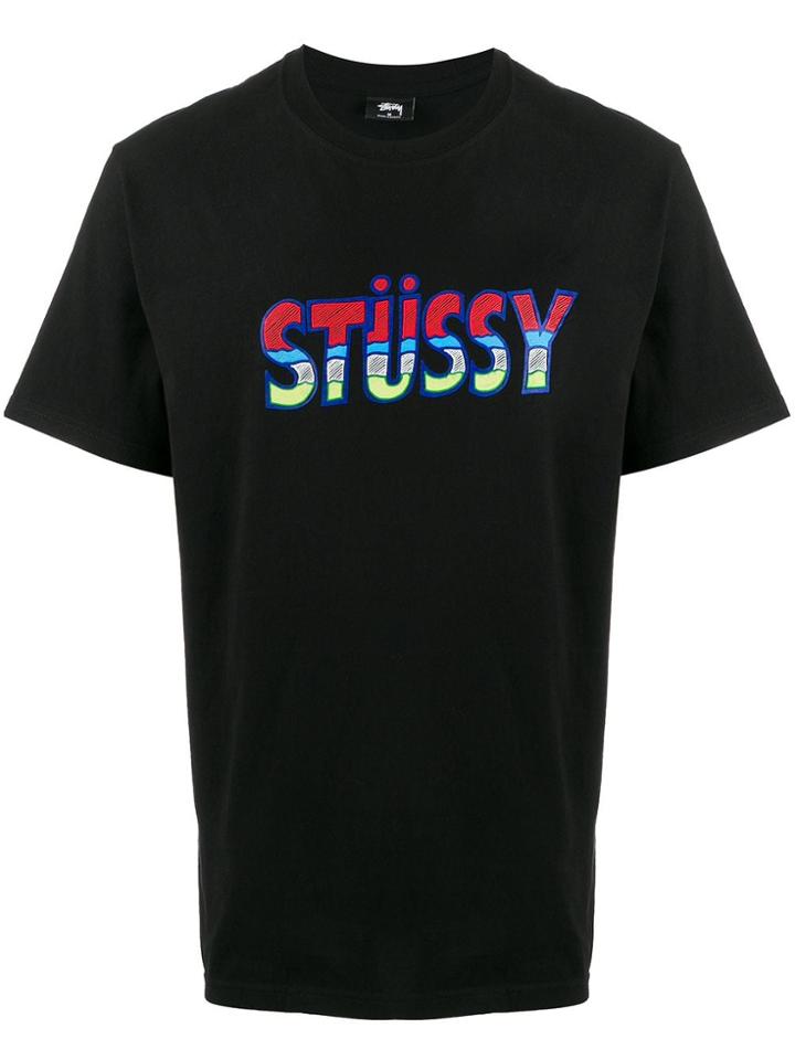 Stussy Sassafrass Logo T-shirt - Black