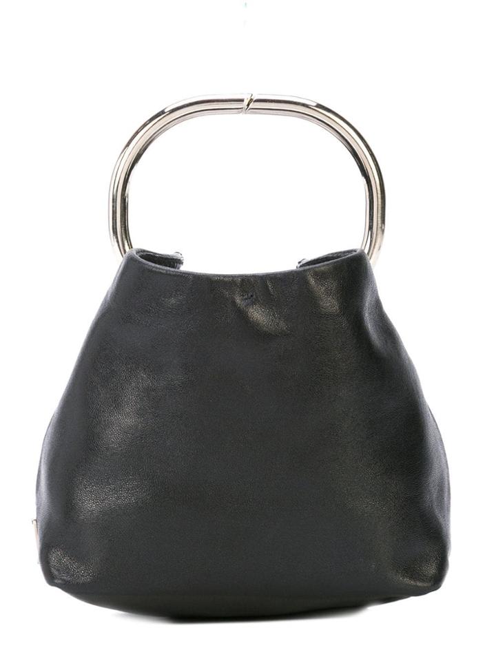 Prada Vintage Small Top Handle Clutch - Black