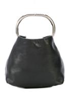 Prada Vintage Small Top Handle Clutch - Black