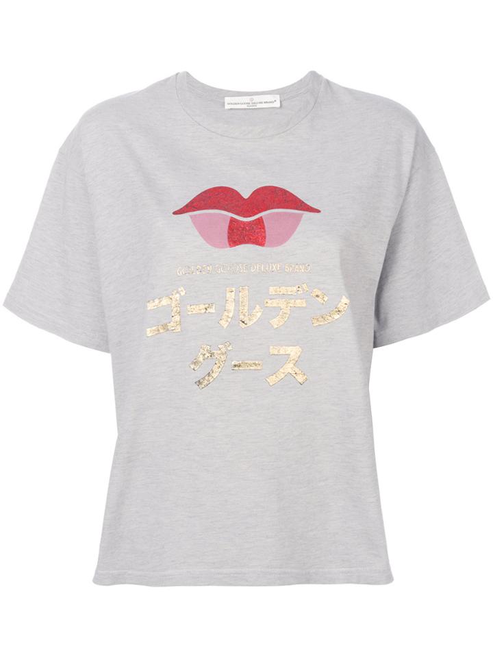 Golden Goose Deluxe Brand Printed T-shirt - Grey