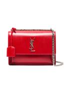 Saint Laurent Red Sunset Medium Leather Shoulder Bag