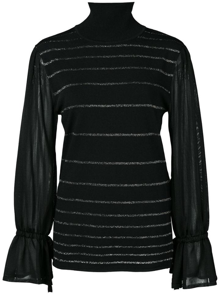 Roksanda Glitter Striped Jumper - Black
