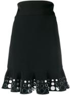 David Koma Embellished High-waisted Skirt - Black