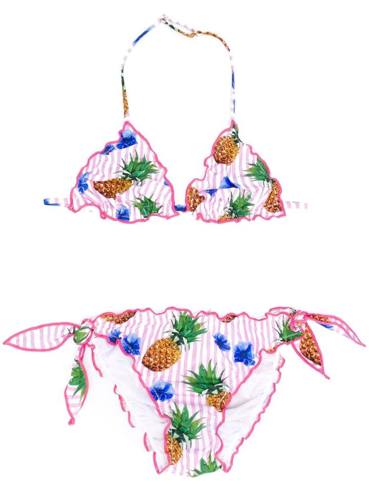 Mc2 Saint Barth Kids Cris Bikini - White