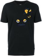 Fendi Bag Bugs Embroidered T-shirt - Black