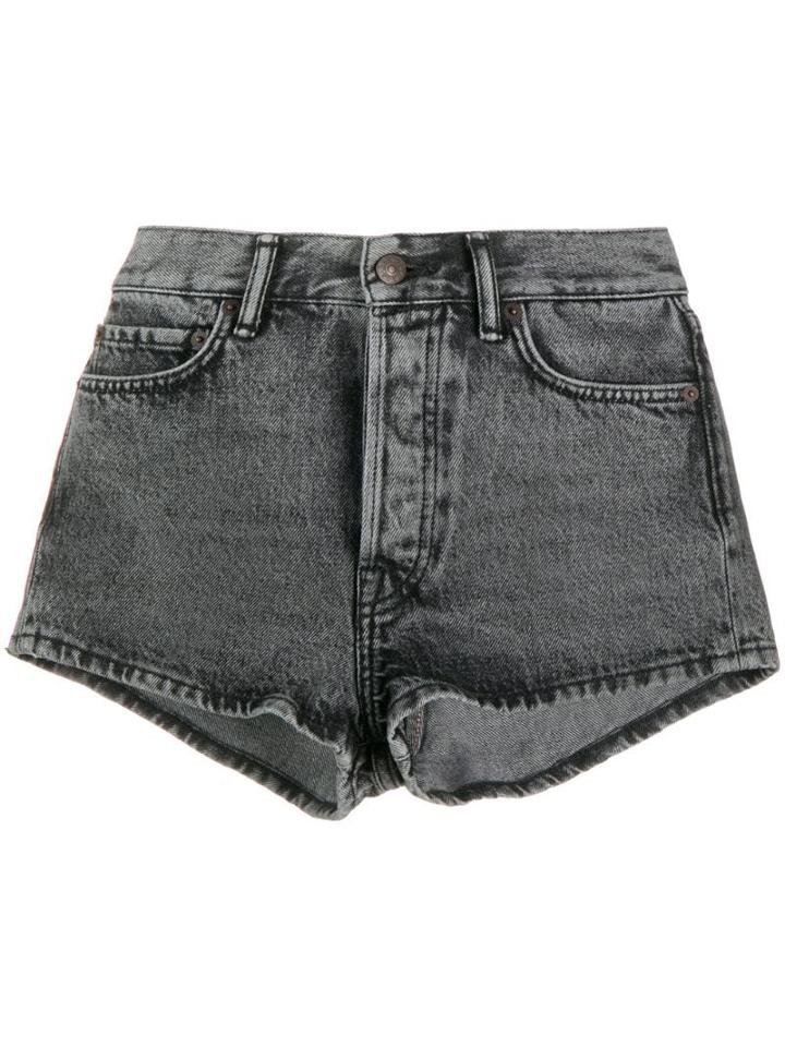 Acne Studios Rigid Denim Shorts - Grey