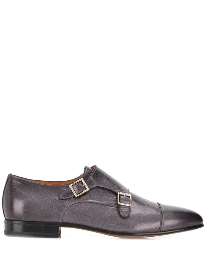 Santoni Classic Monk Shoes - Grey