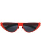 Mykita Mykita X Martine Rose Cat Eye Frame Sunglasses - Red