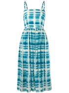 Eggs - Checked Dress - Women - Silk/polyester/acetate - 44, Blue, Silk/polyester/acetate