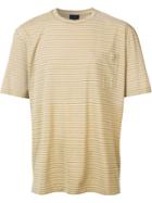 Lanvin Striped Pocket T-shirt - Yellow & Orange