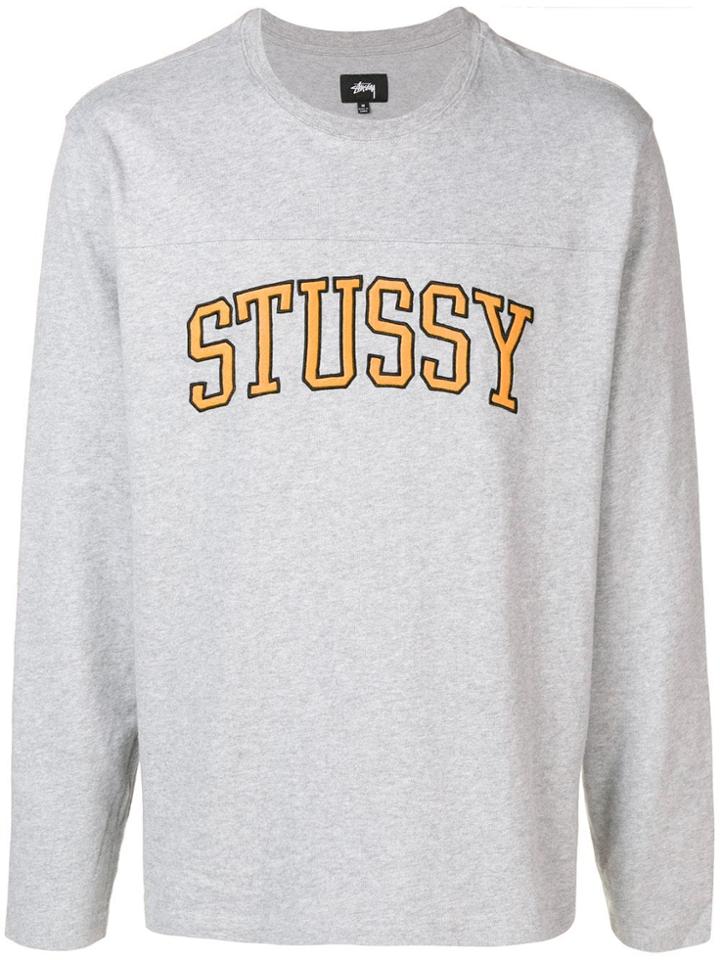 Stussy Logo Sweatshirt - Grey