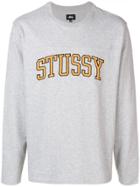 Stussy Logo Sweatshirt - Grey