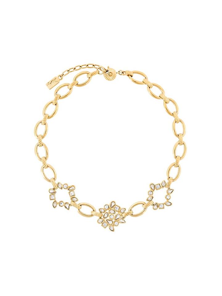 Yves Saint Laurent Vintage Chain Link Necklace, Women's, Metallic