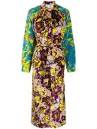Anntian All-over Print Shirt Dress - Blue