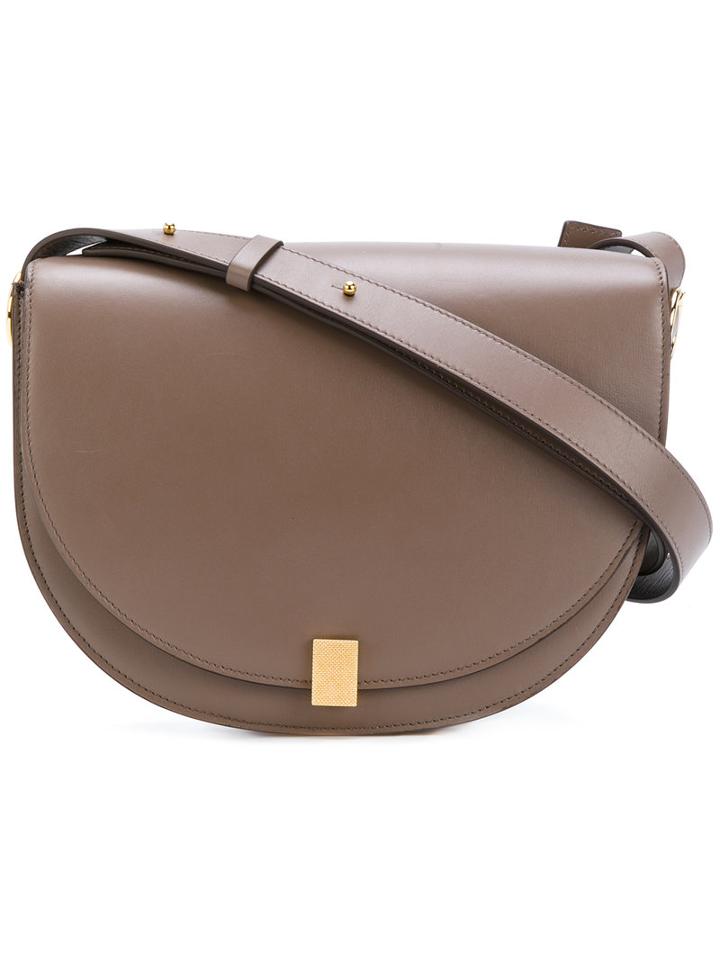 Victoria Beckham - Shoulder Saddle Bag - Women - Calf Leather - One Size, Grey, Calf Leather