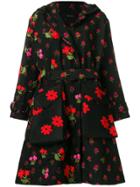 Simone Rocha Floral Coat - Black