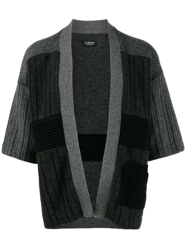 Curieux Ripple Noragi Cardigan - Grey