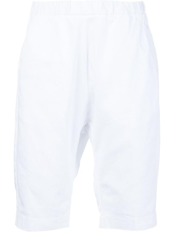 Barena Elastic Waistband Shorts, Men's, Size: 46, White, Cotton/spandex/elastane