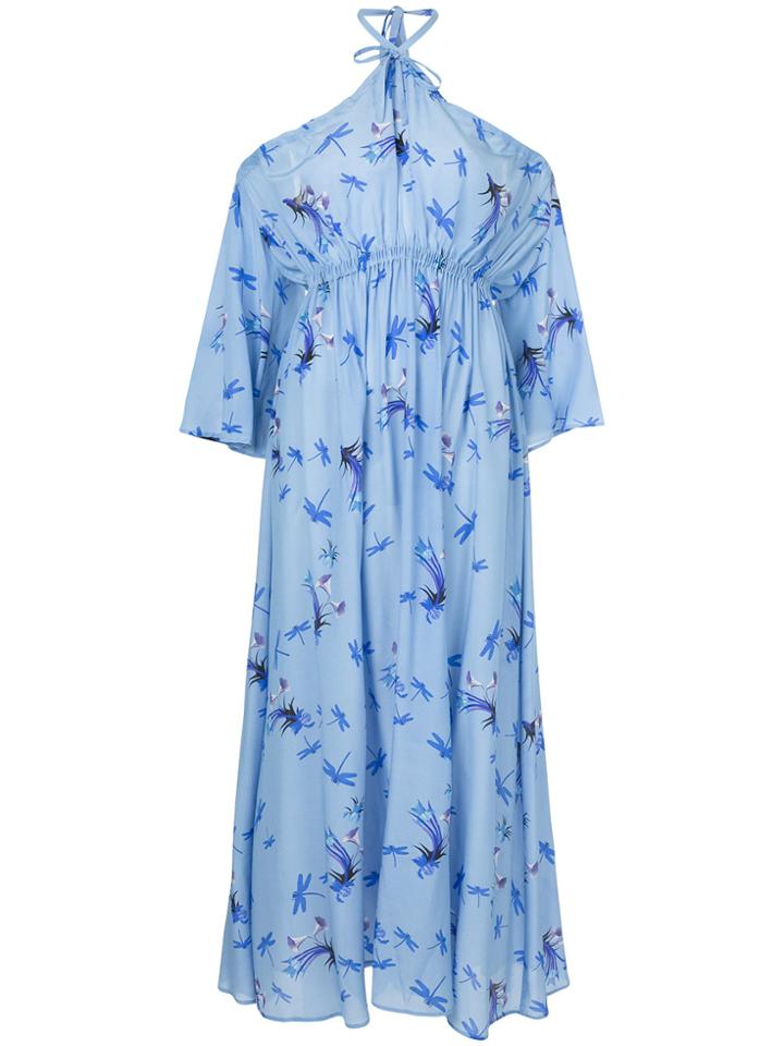 Vivetta Off Shoulder Maxi Dress - Blue