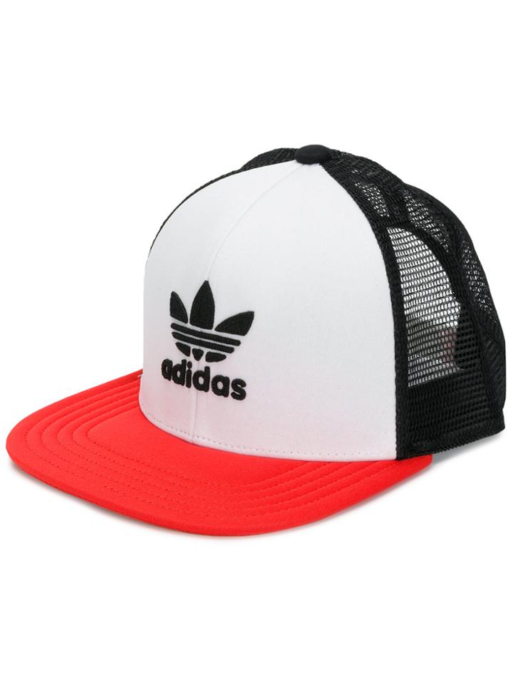 Adidas Trefoil Heritage Trucker Cap - White