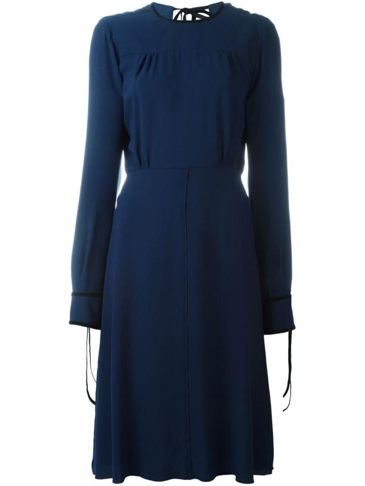 Msgm Back Keyhole Detail Dress
