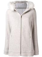 Woolrich Fur Trim Sweatshirt - Nude & Neutrals