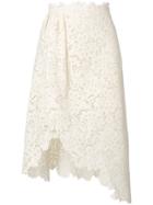 Ermanno Scervino Lace Asymmetric Skirt - White